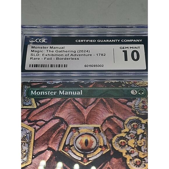 MTG Monster Manual #1782 FOIL Exhibition of Adventure Secret Lair D&D CGC 1 - Picture 8 of 9
